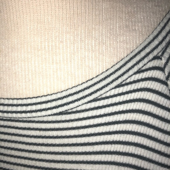 Soprano white/black stripe M dress with pockets! - Picture 5 of 7